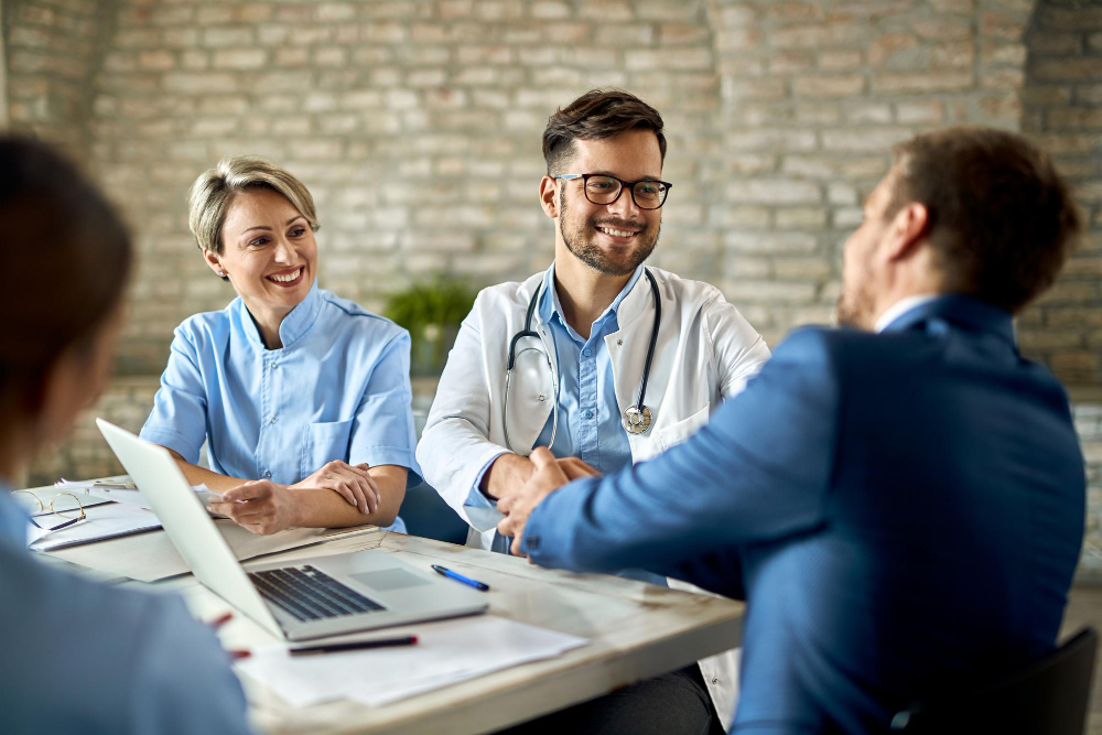 Medical professional in an office setting