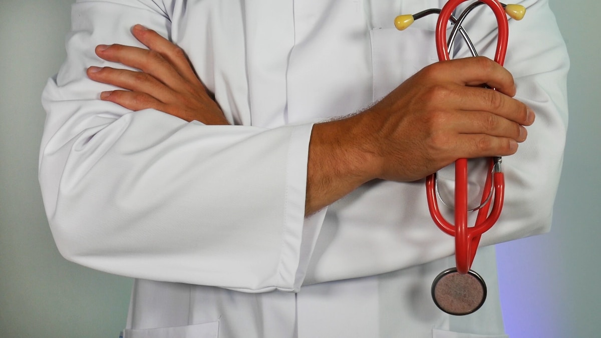 Medical professional with a stethoscope